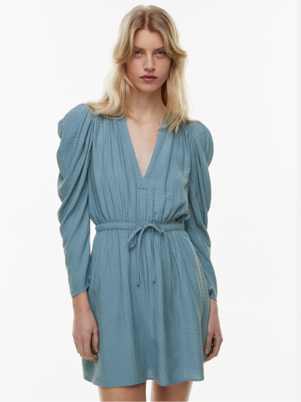 Little Moon Mini Dress in Dusty Blue